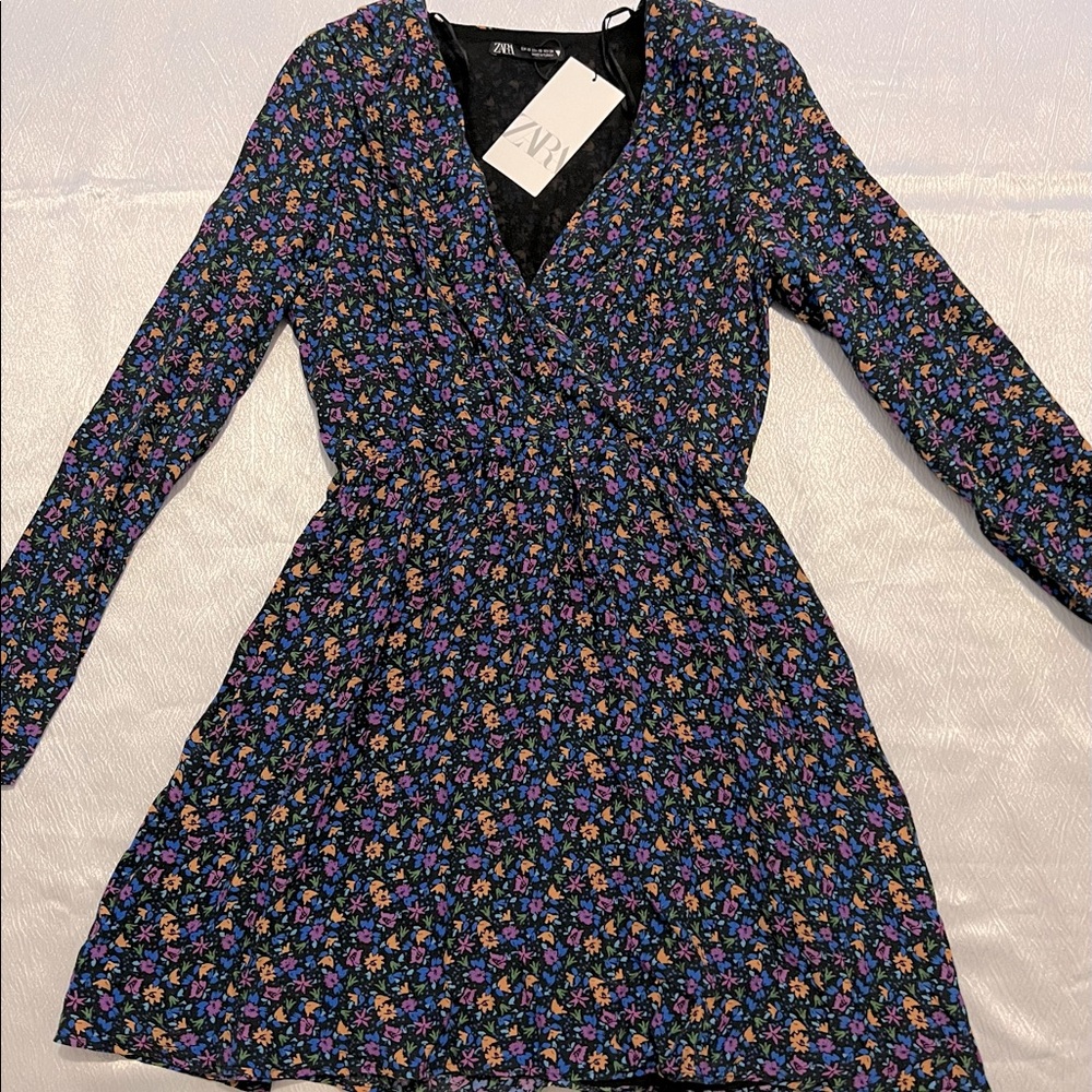 Floral long sleeve dress